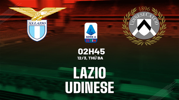 Lazio vs Udinese 2h45 ngày 12/3 (Serie A 2023/24) Giữa tuần vừa rồi, Lazio đã thua 0-3 khi làm khách của Bayern Munich thuộc lượt về vòng 1/8 Champions League 2023/24, khiến cho thắng lợi 1-0 ở lượt đi trở nên vô nghĩa và "đại bàng" thành Rome phải ngậm ngùi chia tay sân chơi cấp CLB danh giá nhất khu vực. Đó còn là thất bại thứ 3 liên tiếp của Lazio trên mọi đấu trường (2 tại giải VĐQG). Hãy đến 33WIN cá cược bóng đá để biết thêm thông tin nhé .