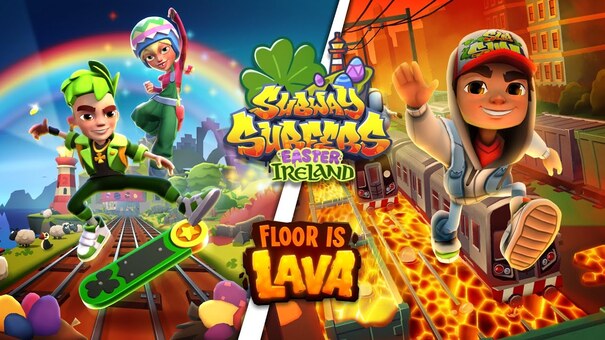 Subway Surfers là game chạy vô tận cổ điển được. Trong trò chơi, bạn sẽ được vào vai Jake, người đang cố gắng chạy để thoát khỏi bảo vệ. Hãy đến 33WIN trò chơi trực tuyến để biết thêm thông tin nhé .