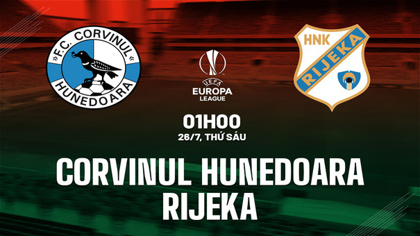 Nhận định Corvinul Hunedoara vs Rijeka 1h00 ngày 26/7 (Europa League 2024/25). Hãy đến 33WIN cá cược bóng đá .