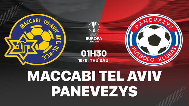 Nhận định Maccabi Tel Aviv vs Panevezys 1h30 ngày 16/8 (Europa League 2024/25). Hãy đến 33WIN cá cược bóng đá .