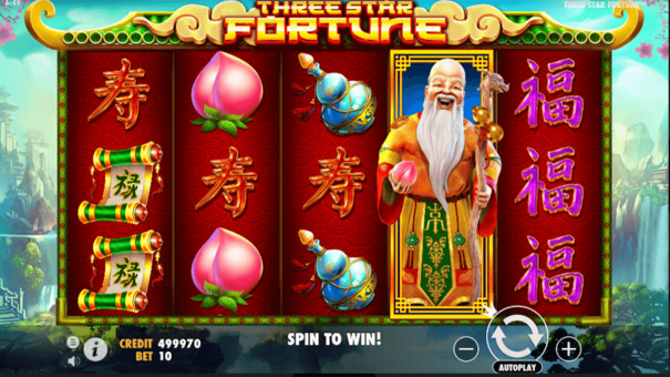 Trò chơi Three Star Fortune là game Casino quay hũ nổi bật. Hãy đến 33WIN trò chơi trực tuyến .